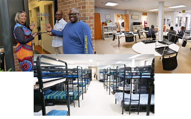 emergency shelter collage