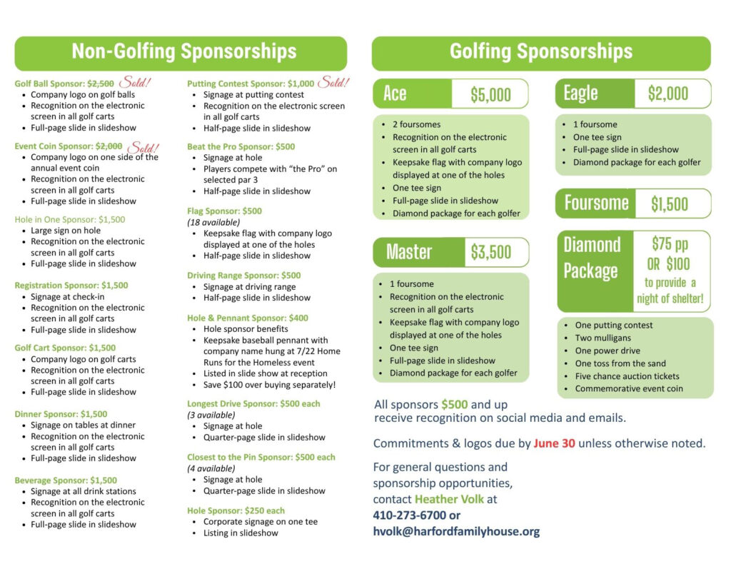 golf sponsorships